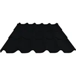 Profilovaná střešní krytina PRECIT plechová černá 2,16x1,17 m