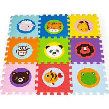 ECOTOYS Pěnové puzzle zvířátka 9 dílků