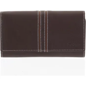 Peněženka Dámská kožená peněženka hnědá - Delami Lestiel hnědá