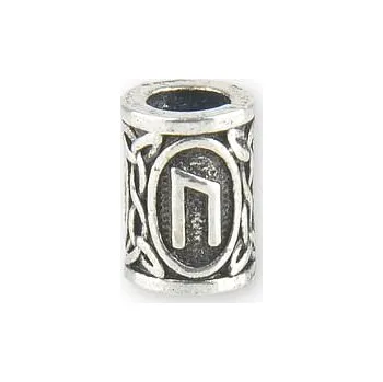 Dětské navlékací korálky imago Runový korálek - Uruz, barva mosazná