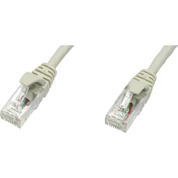 Datový kabel Telegärtner 100008184 RJ45 síťové kabely, propojovací kabely CAT 5e U/UTP 0.50 m šedá samozhášecí 1 ks