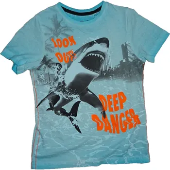 Dětské tričko s žralokem. 158 – 164