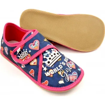 Dívčí obuv Ef barefoot dívčí bačkory 394 World Girl EUR 30