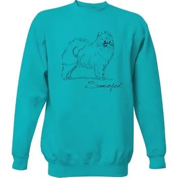 Pánská mikina Mikina bez kapuce Unisex s potiskem Samojed pánské