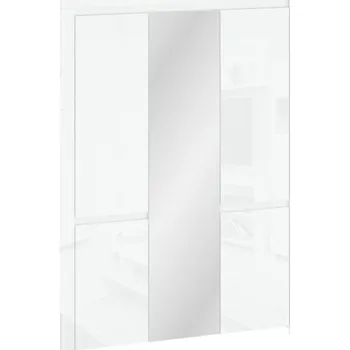 Dětská skříň LINGO kombinovaná skříň se zrcadlem 5d bílý lesk