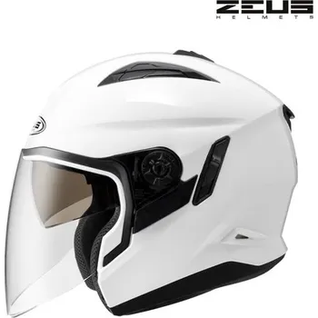 Helma na motorku ZEUS přilba ZS-613E WHITE - L