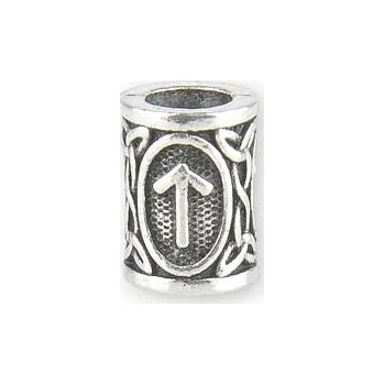 Dětské navlékací korálky imago Runový korálek - Teiwaz, barva mosazná