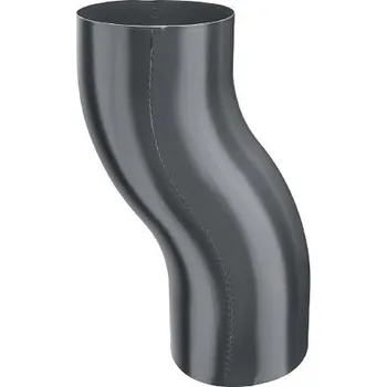 okap Koleno odskokové Ø 80, KJG PZ lak. - ŠB RAL 9002 šedo bílá