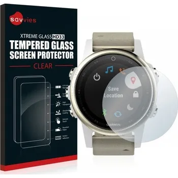 Příslušenství k chytrým hodinkám Savvies Ochranné sklo pro Garmin Fenix 5S
