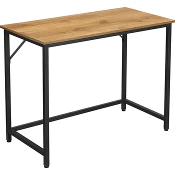 Psací stůl VASAGLE Kancelářský stůl jednoduchý medové dřevo 100 x 50 x 75 cm