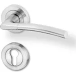 Dveřní kování - klika na dveře ACT Hagen rozetové na vložku dekor nerez