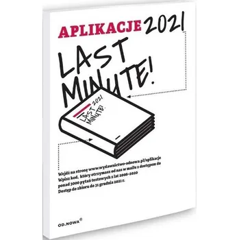 Aplikacje Last Minute 2021 - Bogusław Gąszcz
