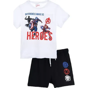 Chlapecké tričko The Avengers černo-bílý chlapecký set HEROES Velikost: 104