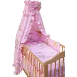 SCARLETT Souprava do postýlky 4dílná - Scarlett Mráček - růžová 90 x 120 cm