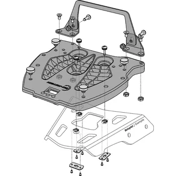Zavazadlo na motocykl Adapter plotna GPT pro kufr Hepco Becker