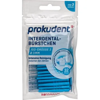 Zubní kartáček Prokudent mezizubní kartáčky 3 mm 32 ks