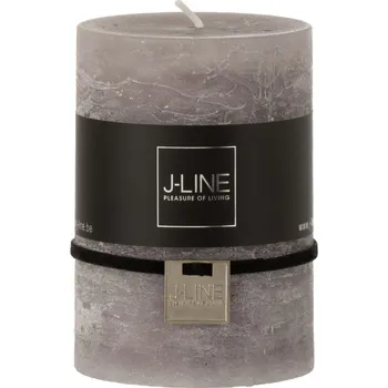 Svíčka Šedá svíčka Dark Grey válec M - Ø 7*10 cm/48h
