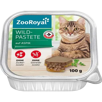 Krmivo pro kočku ZooRoyal zvěřinová paštika v aspiku 16 × 100 g