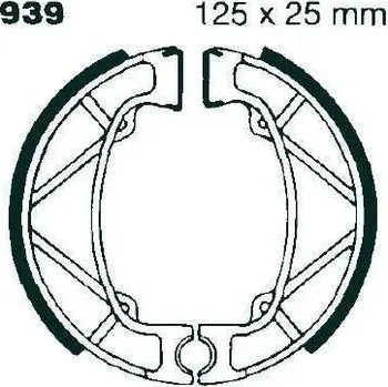 Brzdový komplet EBC 939 G brzdové pakny čelisti na motorku