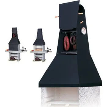 Zahradní krb NORMAN KOMBI - s douzovací střechou