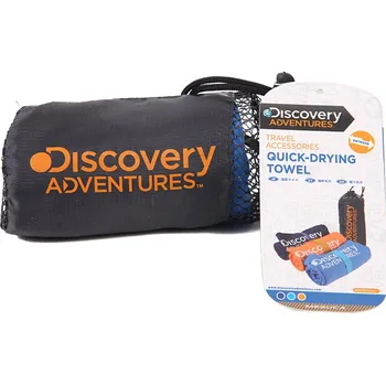 Multifunkční rychleschnoucí ručník Discovery 80 x 40 cm modrý