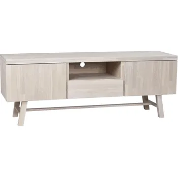 Televizní stolek ROWICO Dřevěný TV stolek BROOKLYN světlý 108585