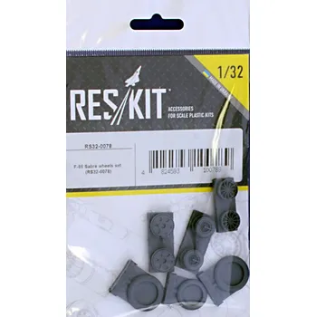 Plastikový model Reskit 1/32 F-86 Sabre wheels (ITA,HAS,KITTYH)