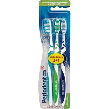 Zubní kartáček Perlodent med měkký, 3 ks