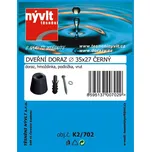 SADA - zarážka střední Ø 35x27 mm ČERNÁ - K2/702