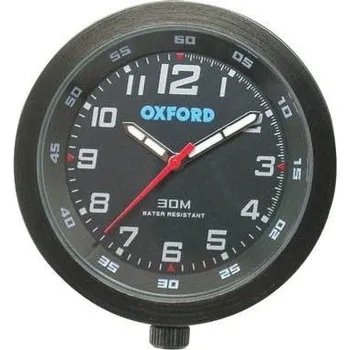 Hodiny Analogové moto hodiny Oxford - černé