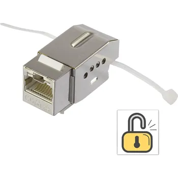 Switch RJ45 vestavný modul S funkcí zablokování Keystone CAT 6 Renkforce KSV10