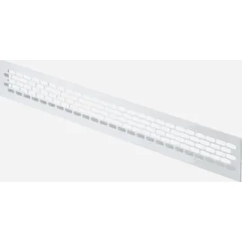 Domácí ventilátor Mřížka větrací hliníková, 480 mm x 80 mm, bílá