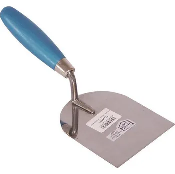 Zednická lžíce Vymazávačka 100 mm nerezová, dřevěná rukojeť