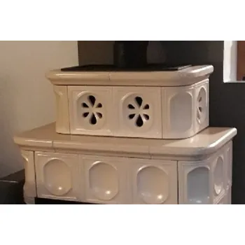 Krbová kamna ABX Abx Karelie Exklusive - bílý sokl - písková