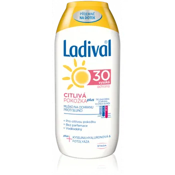 Přípravek na opalování Ladival Citlivá pokožka Plus mléko na opalování SPF30 200 ml