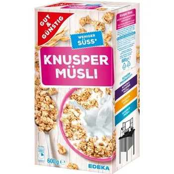 GG Křupavé müsli méně cukru 600 g