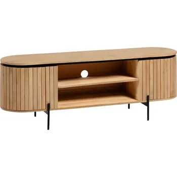 Televizní stolek Dřevěný TV stolek Kave Home Licia 160 x 43 cm