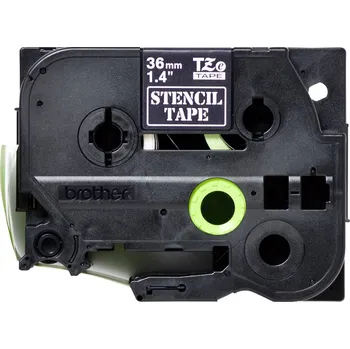 Kotouček do pokladny a tiskárny štítků páska rozlišovací Brother STe STe-161 Barva pásky: transparentní Barva písma:bílá 36 mm 3 m