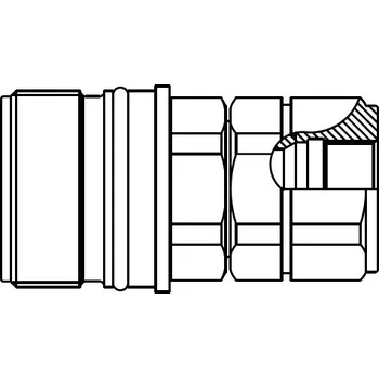 Hydraulický filtr Rychlospojka série QHPA šroubovací, G3/8"vně, DN3/8" Rectus Parker QHPA53-G4X3-C