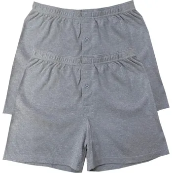Trenýrky Lodan Pánské bavlněné žerzejové boxerky lordan - 2pack Barva: Šedá, Velikost: 4XL