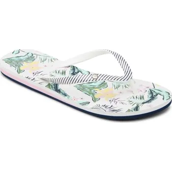 Dámské žabky ROXY žabky - Portofino Iii White/Leaf Green (WL1) velikost: 36