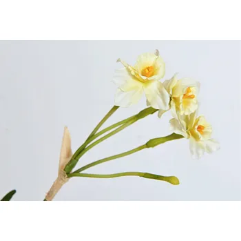 umělá květina Hitra Bílý narcis s cibulkou