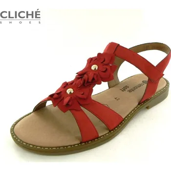 Dámské sandále Nadměrné červené sandály, D3658-33 44