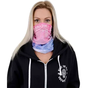 Šátek SNOWBITCH nákrčník - Mountain Pink Pink (PINK-SNOWBITCH) velikost: OS