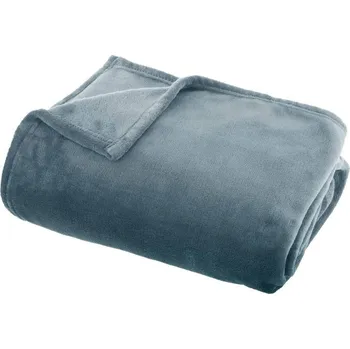 deka Atmosphera Plyšová deka FLANEL UNI, 130 x 180 cm, modrá