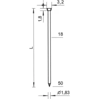 Sponkovačka BEA Hřebíky SKS 630 NK STAHL L = 30 mm 3000ks, 10300553