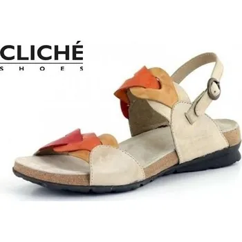 Dámské sandále Sandálky Andrea 01, písková, již pouze "menší" 42 42