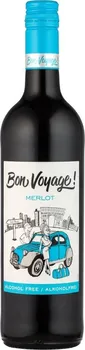 Víno Bon Voyage Merlot nealkoholické 0,75 l 