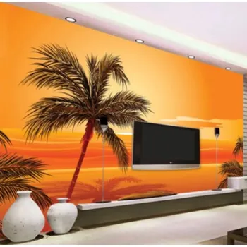 Fototapeta Solution Media 3D tapeta - Palma v západu slunce MU1054 6 - Samolepící tapeta - 380-450g/m2