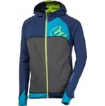 Progress REBEL HOODY modrá/tyrkys/zelená M; Modrá mikina + DÁREK DLE VÝBĚRU!